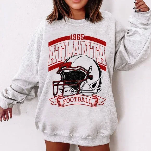 1965 90s Atlanta Falcons Football Sweatshirt, Game Day Shirt, Atlanta Team - Picture 1 of 2